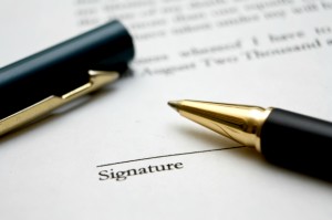 Sign up a Contract