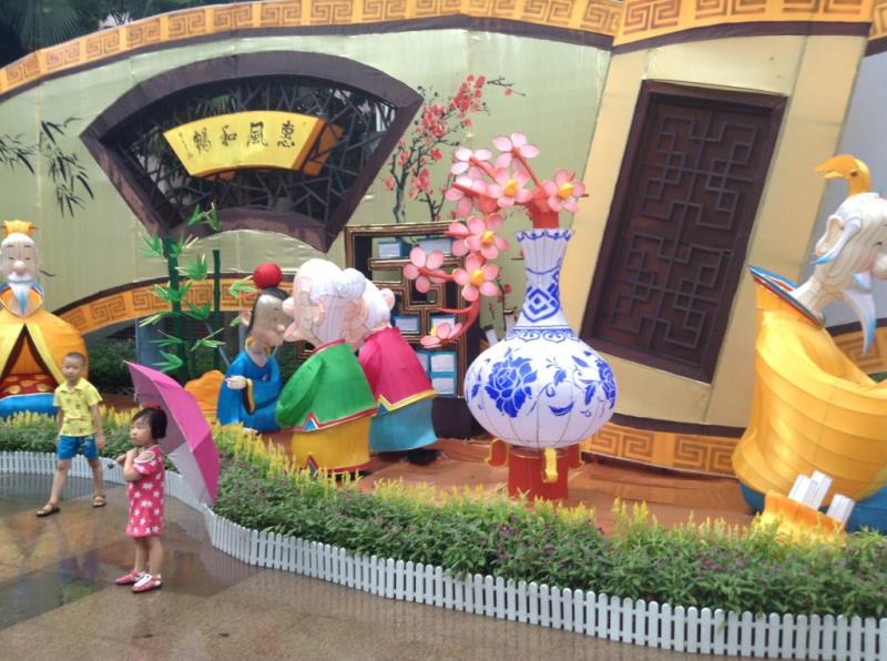 Cute Cartoon Characters to Celebrate Zhong qiu jie in Guangzhou Cultural Park-4
