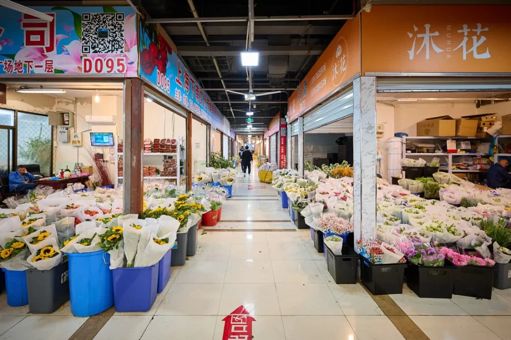 Meichen Flower Market in Shanghai