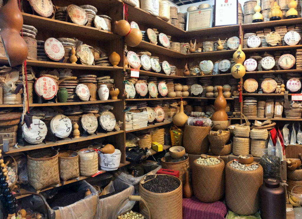 Store Inside Tianshan Tea City in Shanghai